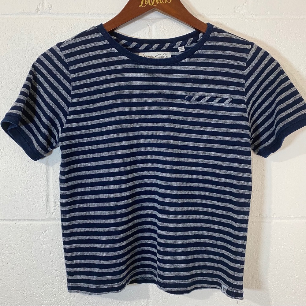 Sovereign Code Boys Navy Striped Shirt